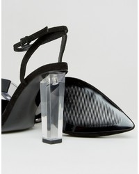 Asos Paolo Pointed Clear Heels