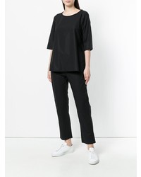 Labo Art Cropped Sleeves Blouse