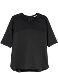 H&M Short Sleeved Blouse Black Ladies