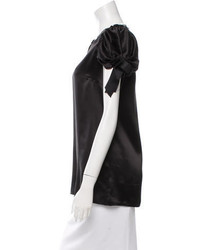 Dolce & Gabbana Silk Short Sleeve Blouse