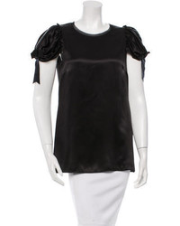 Dolce & Gabbana Silk Short Sleeve Blouse