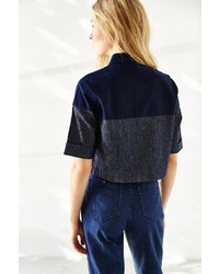 Courtshop Kate Cropped Button Down Shirt