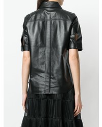 N°21 N21 Structured Leather Shirt