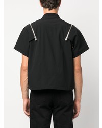 Heliot Emil Anophyte Detachable Sleeve Boxy Shirt