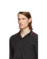 Martine Rose Black Collar Short Sleeve Shirt