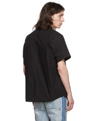 C2h4 Black Cotton Shirt