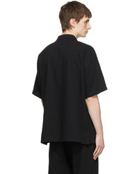 Rito Structure Black Cotton Shirt