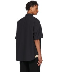 N. Hoolywood Black Cotton Shirt