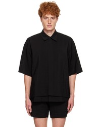 LE17SEPTEMBRE Black Double Layered Shirt