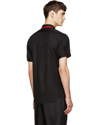 Alexander McQueen Black Double Short Sleeve Shirt