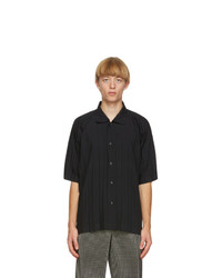 Homme Plissé Issey Miyake Black Edge Short Sleeve Shirt