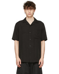 Han Kjobenhavn Black Jacquard Summer Short Sleeve Shirt