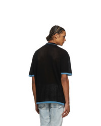DOUBLE RAINBOUU Black Knit Shirt