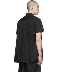 Fumito Ganryu Black Polyester Shirt
