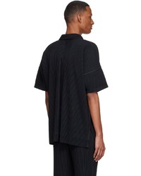 Homme Plissé Issey Miyake Black Polyester Shirt