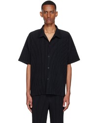 Homme Plissé Issey Miyake Black Polyester Shirt