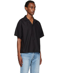 Recto Black Relaxed Fit Shirt