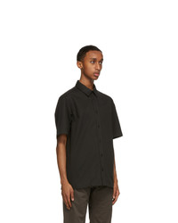 The Row Black Tomek Short Sleeve Shirt