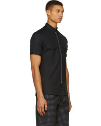 Alexander McQueen Black Zip Shirt
