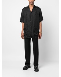 Versace Brocade Effect Short Sleeve Shirt