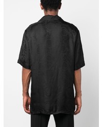 Versace Brocade Effect Short Sleeve Shirt