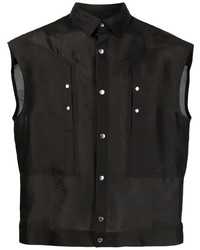 Rick Owens Button Up Sleeveless Shirt