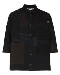 By Walid City Patchwork Short Sleeve Shirt