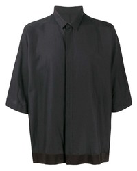 Haider Ackermann Concealed Button Short Sleeve Shirt