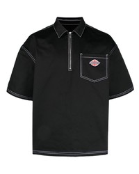 Heron Preston Contrast Stitch Quarter Zip Shirt