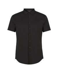John Varvatos Collection Cotton Knit Button Up Shirt