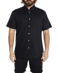 Johnny Bigg Fresno Short Sleeve Shirt In Black At Nordstrom