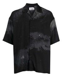 Izzue Gradient Effect Camp Collar Shirt
