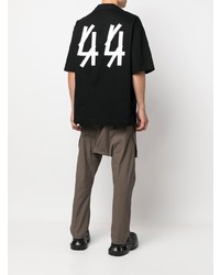 44 label group Logo Print Bowling Shirt