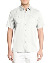 Tommy Bahama New Twilly Island Modern Fit Short Sleeve Twill Shirt