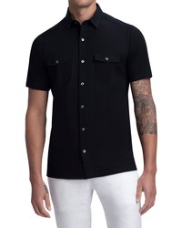 Bugatchi Ooohcotton Button Up Shirt In Black At Nordstrom