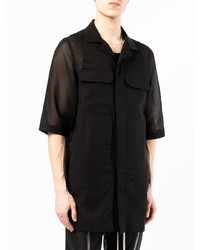 Rick Owens Semi Sheer Button Up Shirt