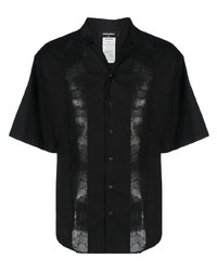 DSQUARED2 Sheer Lace Panelled Shirt