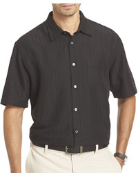 Van Heusen Short Sleeve Crosshatch Woven Shirt