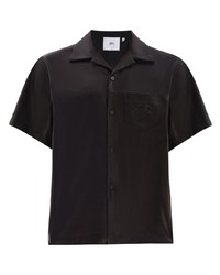 RtA Short Sleeve Leather Shirt