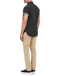 rag & bone Short Sleeve Shirt Black Size Xs