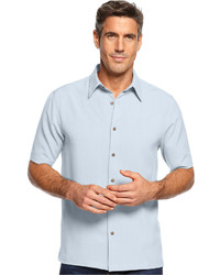 John Ashford Short Sleeve Solid Texture Shirt