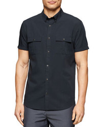 Calvin Klein Short Sleeved Snap Button Shirt