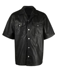 Diesel Shortsleeve Leather Shirt