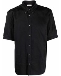 Alexander McQueen Skull Jacquard Short Sleeve Shirt