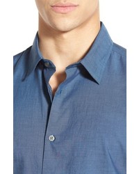 John Varvatos Star Usa Trim Fit Short Sleeve Sport Shirt
