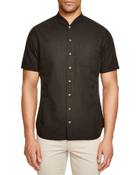 Wings Horns Short Sleeve Woven Button Down Shirt Slim Fit