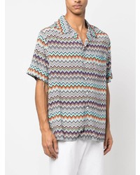 Missoni Zigzag Stripe Short Sleeve Shirt