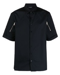 Neil Barrett Zip Detail Cotton Shirt