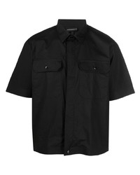 Emporio Armani Zip Up Flap Pocket Shirt
