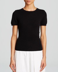 Bloomingdale's C By Short Sleeve Cashmere Sweater